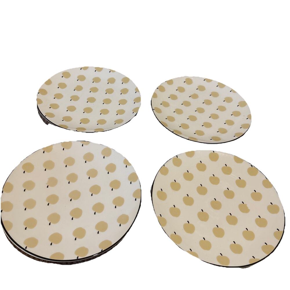 Kate Spade Wickford Orchard Tidbit Plate Lenox 6 inch Set Of 4